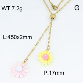 SS Necklace  3N30073bbml-406