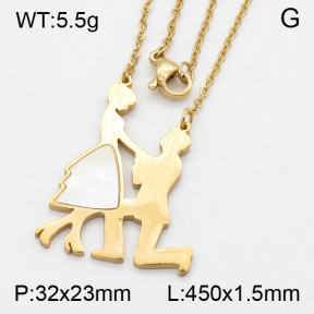 SS Necklace  3N30204aakl-413