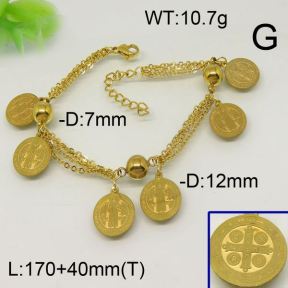 SS Bracelet  6424134bhbl-610