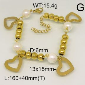 SS Bracelet  6432037bhbl-610