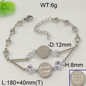 SS Bracelet  6444003bhva-610