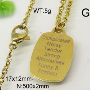 SS Necklace  6524030ablb-628