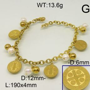 SS Bracelet  6B30013bhva-610