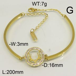 SS Bracelet  6B40095bhva-493