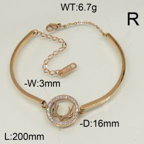 SS Bracelet  6B40096vhha-493