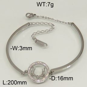 SS Bracelet  6B40097vbpb-493