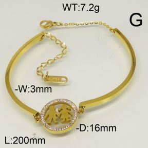 SS Bracelet  6B40104bhva-493