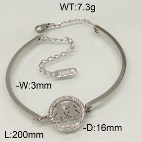 SS Bracelet  6B40105vbpb-493