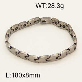 SS Ceramic Bracelet  6B9000036aivb-244