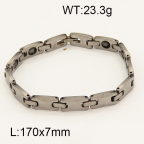SS Ceramic Bracelet  6B9000044aivb-244