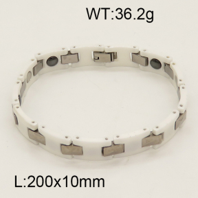 SS Ceramic Bracelet  6B9000054vila-244