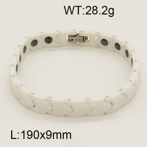 SS Ceramic Bracelet  6B9000057vila-244