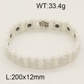 SS Ceramic Bracelet  6B9000067ajvb-244