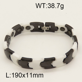 SS Ceramic Bracelet  6B9000072ajvb-244