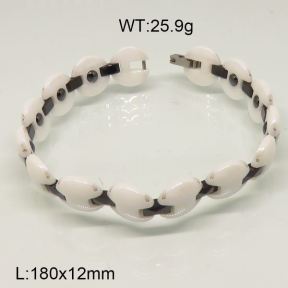 SS Ceramic Bracelet  6B90003vila-244