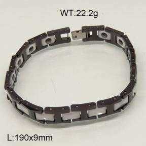 SS Ceramic Bracelet  6B90005vila-244