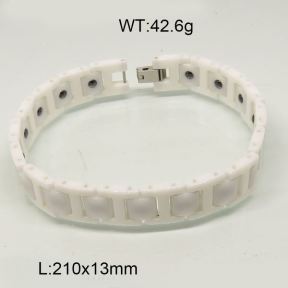 SS Ceramic Bracelet  6B90007vila-244