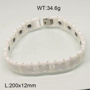 SS Ceramic Bracelet  6B90013ajvb-244