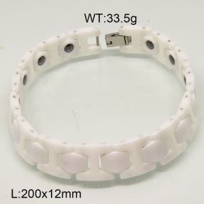 SS Ceramic Bracelet  6B90018vila-244
