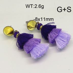 SS Earrings  6E30105ablb-212