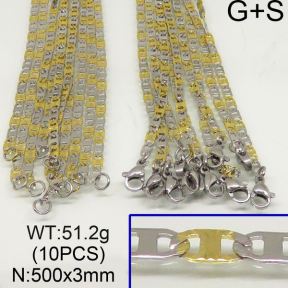 SS Necklace  6N20059aknb-452