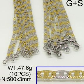 SS Necklace  6N20063aknb-452