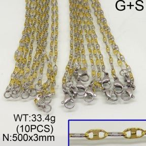 SS Necklace  6N20067aknb-452