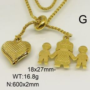 SS Necklace  6N20091vbpb-312