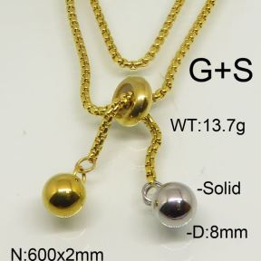 SS Necklace  6N20094vbmb-312