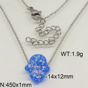 SS Necklace  6N30042ablb-493