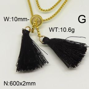SS Necklace  6N30048vbmb-312