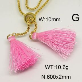 SS Necklace  6N30049vbmb-312