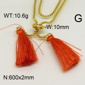 SS Necklace  6N30054vbmb-312