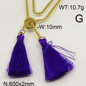 SS Necklace  6N30055vbmb-312