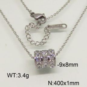 SS Necklace  6N40055vbpb-488