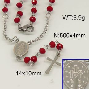 SS Necklace  6N40077vbpb-452