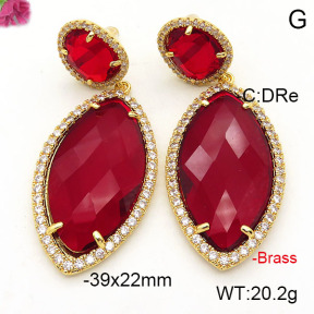 Fashion Brass Earrings  F6E41774vihb-L002