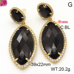 Fashion Brass Earrings  F6E41776vihb-L002