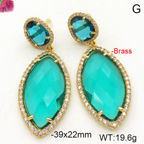Fashion Brass Earrings  F6E41778vihb-L002