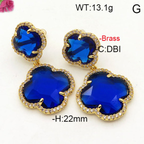 Fashion Brass Earrings  F6E41783ahpv-L002
