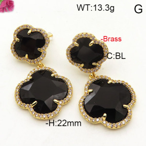 Fashion Brass Earrings  F6E41784ahpv-L002