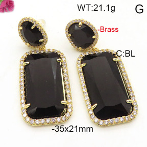 Fashion Brass Earrings  F6E41793vihb-L002