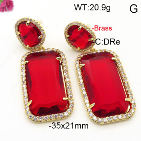 Fashion Brass Earrings  F6E41795vihb-L002
