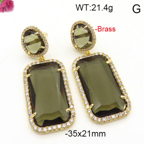 Fashion Brass Earrings  F6E41801vihb-L002