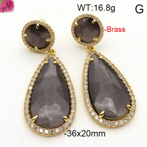 Fashion Brass Earrings  F6E41806vihb-L002
