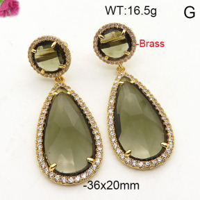 Fashion Brass Earrings  F6E41809vihb-L002