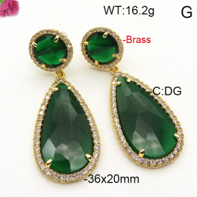 Fashion Brass Earrings  F6E41814vihb-L002