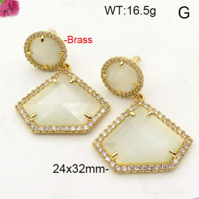 Fashion Brass Earrings  F6E41822aivb-L002