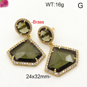 Fashion Brass Earrings  F6E41824aivb-L002