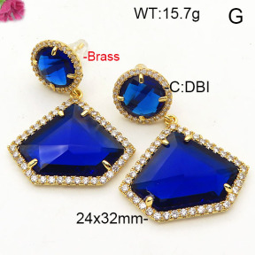 Fashion Brass Earrings  F6E41825aivb-L002
